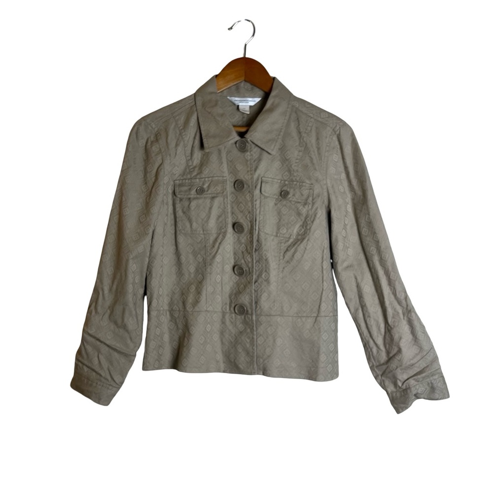 Christopher & banks beige lightweight blazer.